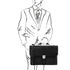 Assisi - Leather briefcase 3 compartments